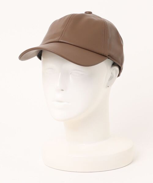 yield(イールド)の「【Soelilas】Eco Leather Cap(エコレザーキャップ)BATT-37667(キャップ・レディース・ブラック/グレイッシュベージュ/ブラウン・FREE)」の1枚目の写真