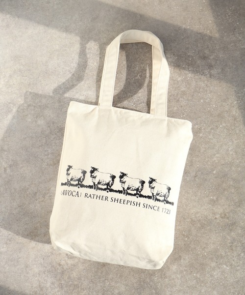 トートバッグ *Autt* Net Bag-Ivory セール】【AVOCA/アヴォカ】コットンキャンバス アソート トート