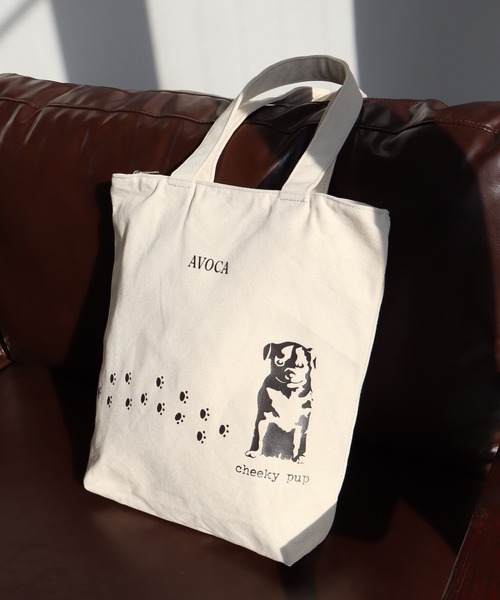 AVOCA(アヴォカ)の「【AVOCA/アヴォカ】コットンキャンバス アソート トートバッグ(容量:約15L)/(Old Label)(Sheep)(Donkey)(Flamingo)(Dog)(トートバッグ・レディース・アイボリー系3/アイボリー系/アイボリー系2/アイボリー系4/アイボリー系1/アイボリー系9/アイボリー系7/アイボリー系8/アイボリー系6/アイボリー系5・FREE)」の6枚目の写真