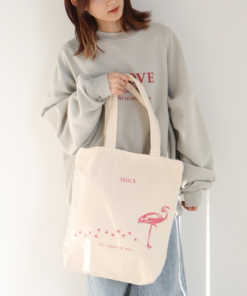 AVOCA(アヴォカ)の「【AVOCA/アヴォカ】コットンキャンバス アソート トートバッグ(容量:約15L)/(Old Label)(Sheep)(Donkey)(Flamingo)(Dog)(トートバッグ・レディース・アイボリー系3/アイボリー系/アイボリー系2/アイボリー系4/アイボリー系1/アイボリー系9/アイボリー系7/アイボリー系8/アイボリー系6/アイボリー系5・FREE)」の15枚目の写真