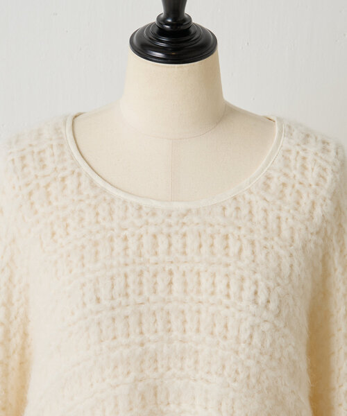 LIVETART（リヴェタート）の「《MAURIZIO MYKONOS》レースニットプルオーバー（ニット/セーター・レディース・オフホワイト・SMALL）」の6枚目の写真