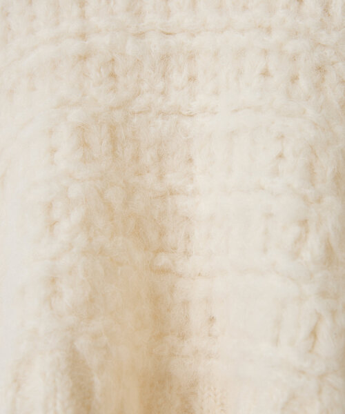 LIVETART（リヴェタート）の「《MAURIZIO MYKONOS》レースニットプルオーバー（ニット/セーター・レディース・オフホワイト・SMALL）」の9枚目の写真