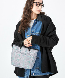 LeSportsac（レスポートサック）の「MEDIUM 2 WAY TOTE 2ウェイグレー/グリーンチェック（トートバッグ・メンズ）」