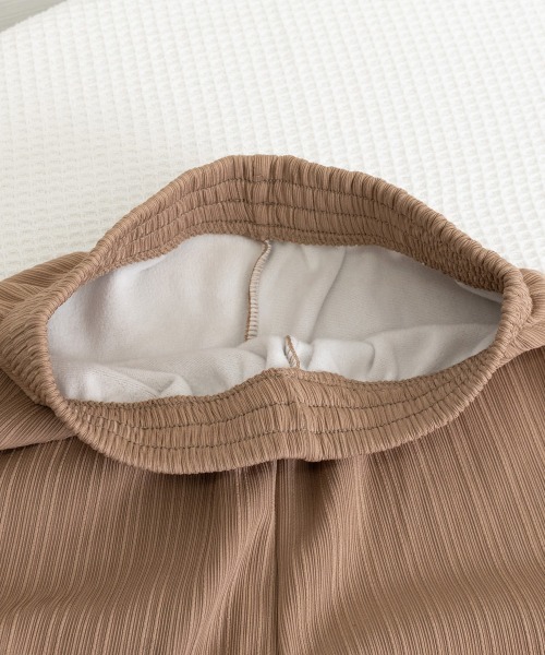 Miniministore(ミニミニストア)の「裏起毛ストレートパンツ暖かい レディース(スラックス・レディース・グレー/キャメル/アイボリー/ブラック/グリーン・M/L/XL)」の13枚目の写真