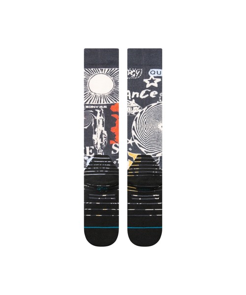 STANCE(スタンス)の「【STANCE/スタンス】BRAND LOVE MID POLY SNOWサイケデリックスチームパンクライクデザインソックス(ソックス/靴下・メンズ・ブラック・MEDIUM/LARGE)」の3枚目の写真