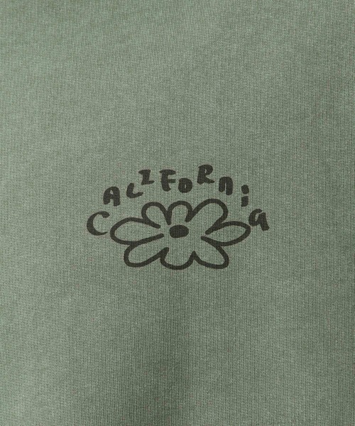 BAYFLOW（ベイフロー）の「フラワーバックプリント長袖Ｔシャツ（スウェット・メンズ・ライトパープル/カーキ/オフホワイト/チャコールグレー・MEDIUM/LARGE）」の7枚目の写真