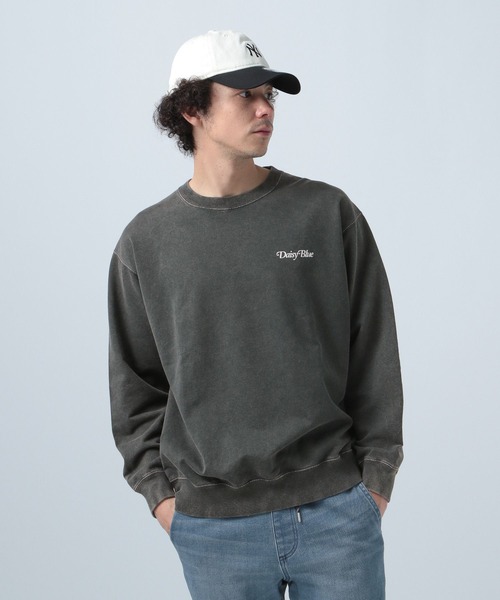 BAYFLOW（ベイフロー）の「フラワーバックプリント長袖Ｔシャツ（スウェット・メンズ・ライトパープル/カーキ/オフホワイト/チャコールグレー・MEDIUM/LARGE）」の16枚目の写真