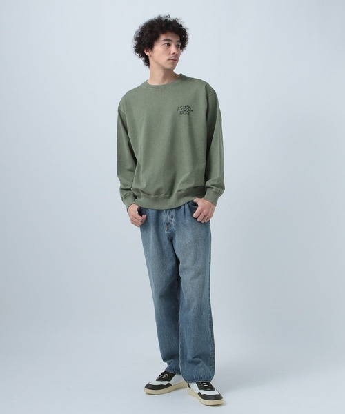 BAYFLOW（ベイフロー）の「フラワーバックプリント長袖Ｔシャツ（スウェット・メンズ・ライトパープル/カーキ/オフホワイト/チャコールグレー・MEDIUM/LARGE）」の17枚目の写真