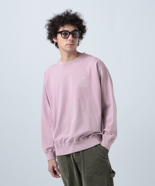 BAYFLOW（ベイフロー）の「フラワーバックプリント長袖Ｔシャツ（スウェット・メンズ・ライトパープル/カーキ/オフホワイト/チャコールグレー・MEDIUM/LARGE）」の22枚目の写真