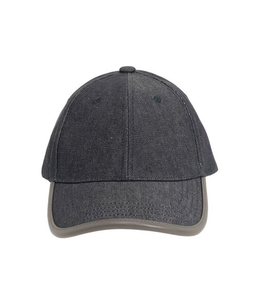 MERCURYDUO（マーキュリーデュオ）の「デニム配色パイピングキャップ（キャップ・レディース・インディゴブルー/オフホワイト/ブラック・FREE）」の4枚目の写真