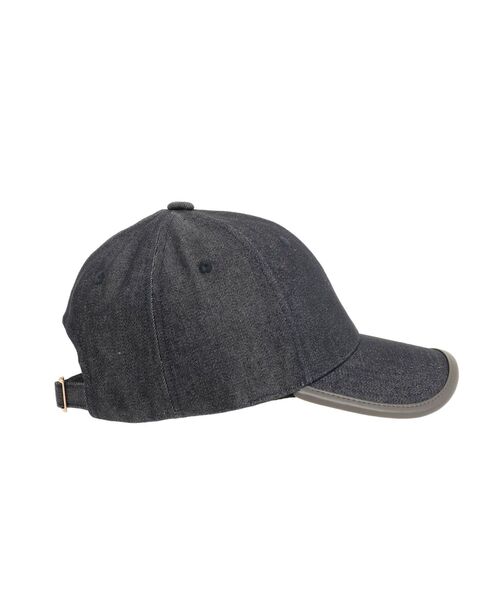 MERCURYDUO（マーキュリーデュオ）の「デニム配色パイピングキャップ（キャップ・レディース・インディゴブルー/オフホワイト/ブラック・FREE）」の14枚目の写真