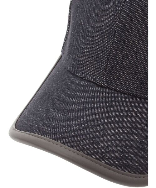 MERCURYDUO（マーキュリーデュオ）の「デニム配色パイピングキャップ（キャップ・レディース・インディゴブルー/オフホワイト/ブラック・FREE）」の12枚目の写真