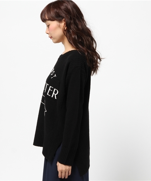 ROSE BUD(ローズバッド)の「LK-152104 PRINT POCKET WIDE P/O(ニット/セーター・レディース・ブラック/ミックスグレー/ブラウン・ONE SIZE)」の7枚目の写真