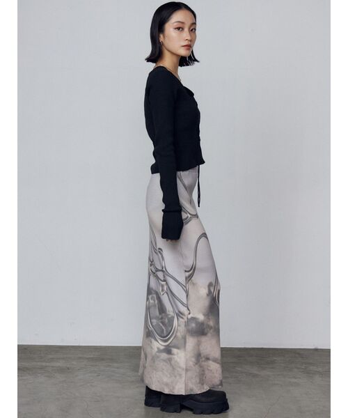 EMODA（エモダ）の「レースアッププリントリブニット（ニット/セーター・レディース・ブラック/その他/その他1・FREE）」の17枚目の写真