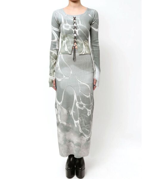 EMODA（エモダ）の「レースアッププリントリブニット（ニット/セーター・レディース・ブラック/その他/その他1・FREE）」の13枚目の写真