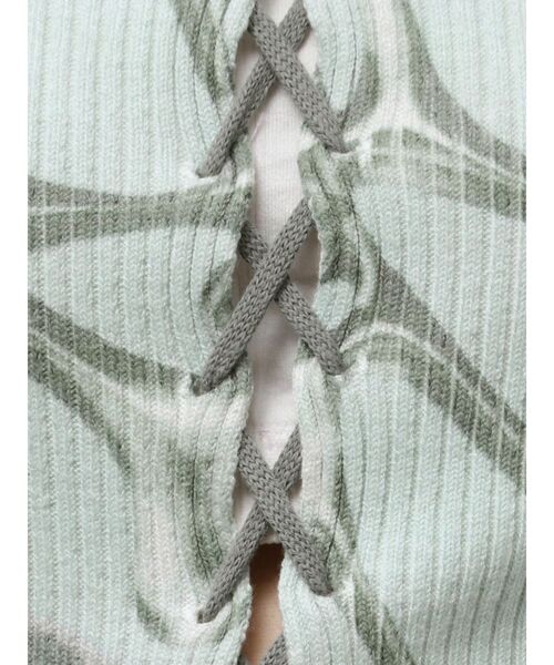 EMODA（エモダ）の「レースアッププリントリブニット（ニット/セーター・レディース・ブラック/その他/その他1・FREE）」の15枚目の写真