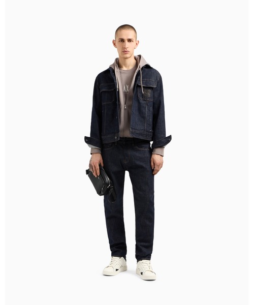 ARMANI EXCHANGE（アルマーニエクスチェンジ）の「【A|X アルマーニ エクスチェンジ】ICON フーデッドジップアップスウェットシャツ（スウェット・メンズ・ホワイト/ブラック/グレイッシュベージュ・XX-LARGE/X-SMALL/X-LARGE/SMALL/MEDIUM/LARGE）」の10枚目の写真