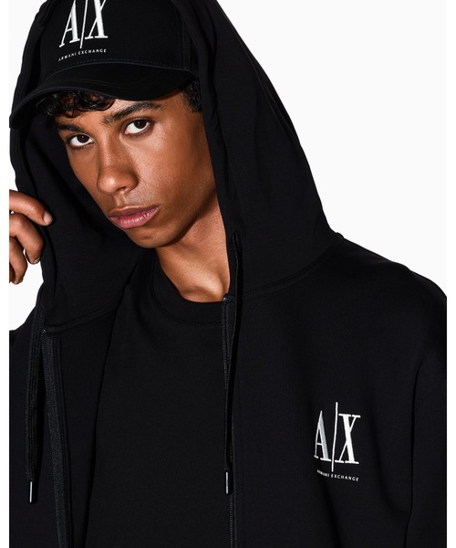 ARMANI EXCHANGE（アルマーニエクスチェンジ）の「【A|X アルマーニ エクスチェンジ】ICON フーデッドジップアップスウェットシャツ（スウェット・メンズ・ホワイト/ブラック/グレイッシュベージュ・XX-LARGE/X-SMALL/X-LARGE/SMALL/MEDIUM/LARGE）」の17枚目の写真