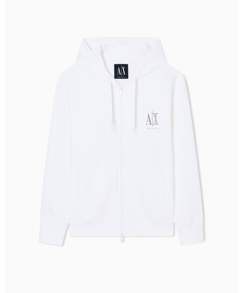 【A|X アルマーニ エクスチェンジ】ビッグAXロゴ　ジップアップスウェット ARMANI EXCHANGE（アルマーニエクスチェンジ）の「【A|X