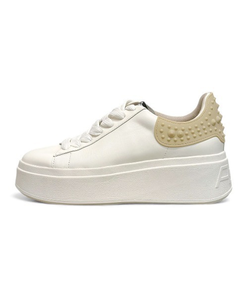 ASH(アッシュ)の「ASH/アッシュ【MOBY RUBBER】ラバースタッズスニーカー 6cmヒール 厚底 ホワイト(スニーカー・レディース・ベージュ/レッド・38/37/36/35/39/40)」の10枚目の写真