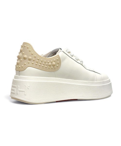 ASH(アッシュ)の「ASH/アッシュ【MOBY RUBBER】ラバースタッズスニーカー 6cmヒール 厚底 ホワイト(スニーカー・レディース・ベージュ/レッド・38/37/36/35/39/40)」の8枚目の写真