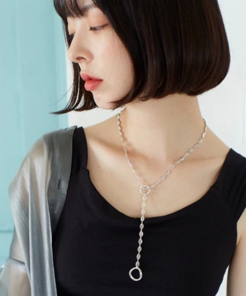 Nothing And Others(ナッシングアンドアザーズ)の「Nothing and Others/ナッシングアンドアザーズ/Design Chain Necklace(ネックレス・レディース・シルバー・F)」の6枚目の写真