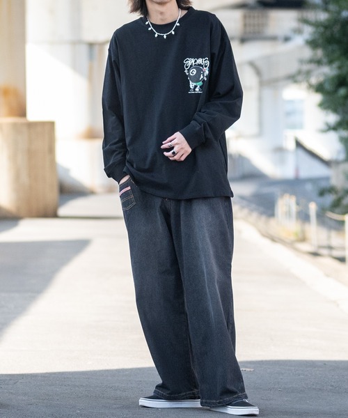 JOHN'S CLOSET(ジョンズクローゼット)の「【13】ダブルウエスト ランダムループ バギーデニム(デニムパンツ・メンズ・ブラック/ブルー・MEDIUM/LARGE)」の21枚目の写真