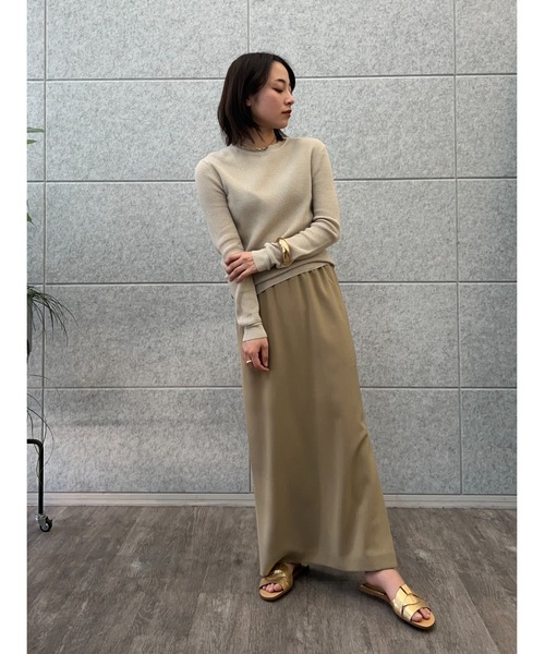 cloenc（クロエンス）の「【手洗い可】サーマルニットプルオーバー（Tシャツ/カットソー・レディース・ブラック/ホワイト/ライトグレー・02）」の18枚目の写真