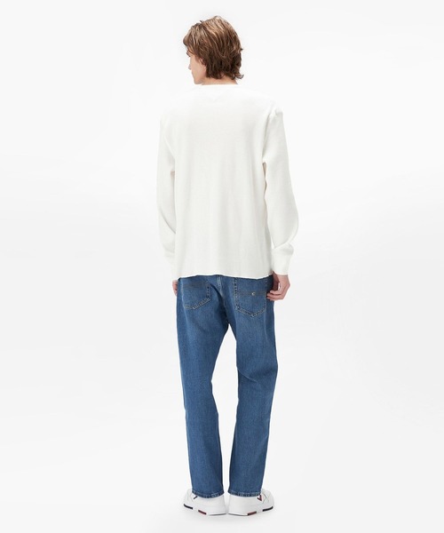 tommy jeans(トミー ジーンズ)の「レギュラーワッフルヘンリーネックTシャツ(Tシャツ/カットソー・メンズ・グリーン/ホワイト・MEDIUM/SMALL/LARGE/X-LARGE)」の3枚目の写真