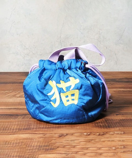 HOUSTON(ヒューストン)の「HOUSTON woman ヒューストン ウーマン CAT BIRD EMB QUILTING EFECT BAG 猫 ネコ 小鳥 刺繍 キルティング エフェクトバッグ 巾着バッグ(ショルダーバッグ・レディース・グリーン/ミント/イエロー/ブルー/オリーブ/ピンク/ネイビー/ブルー系その他/ピンク系その他・FREE)」の17枚目の写真