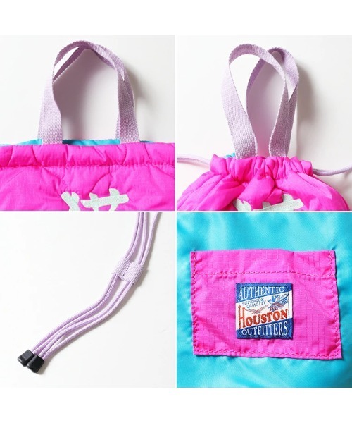 HOUSTON(ヒューストン)の「HOUSTON woman ヒューストン ウーマン CAT BIRD EMB QUILTING EFECT BAG 猫 ネコ 小鳥 刺繍 キルティング エフェクトバッグ 巾着バッグ(ショルダーバッグ・レディース・グリーン/ミント/イエロー/ブルー/オリーブ/ピンク/ネイビー/ブルー系その他/ピンク系その他・FREE)」の13枚目の写真