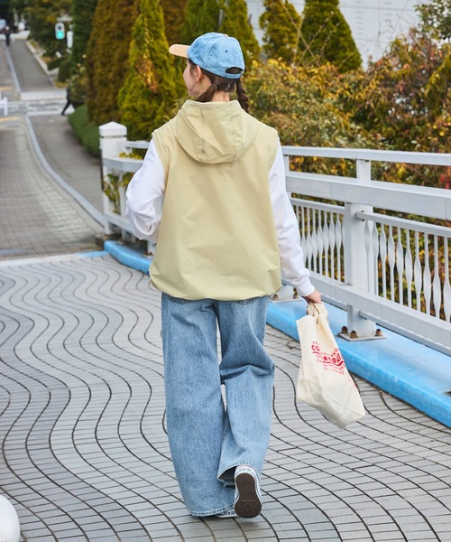 JACK PURCELL（ジャックパーセル）の「CONVERSE JACK PURCELL/コンバース ジャック パーセル ポイントロゴ刺繍 2WAYアノラックパーカー 2025SS（パーカー・メンズ・ブルー/オフホワイト/ブラック・L/M）」の22枚目の写真