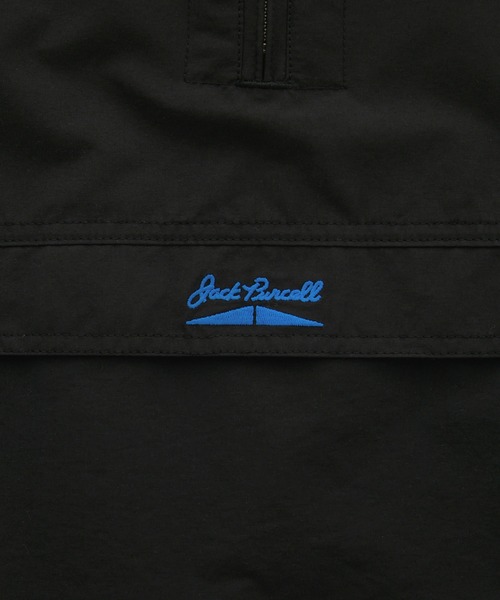 JACK PURCELL（ジャックパーセル）の「CONVERSE JACK PURCELL/コンバース ジャック パーセル ポイントロゴ刺繍 2WAYアノラックパーカー 2025SS（パーカー・メンズ・ブルー/オフホワイト/ブラック・L/M）」の6枚目の写真