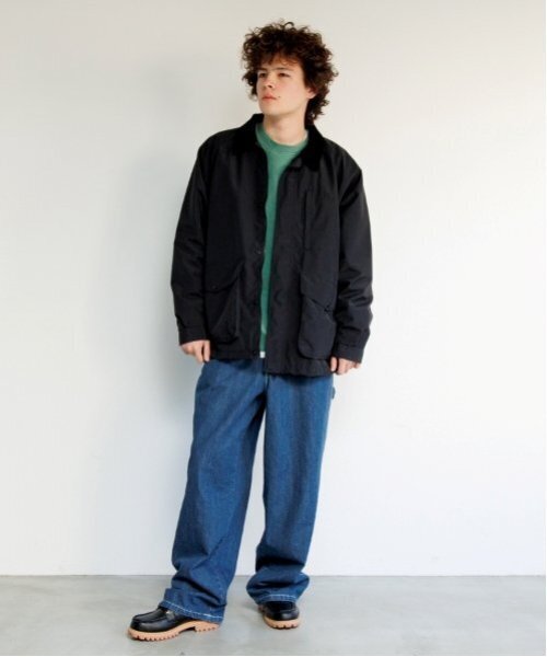 GLAZOS（グラソス）の「【大人向けサイズあり】【撥水・透湿】ナイロン・ジャケット（ブルゾン・キッズ・ブラック/カーキ・L/M/S/LL）」の4枚目の写真