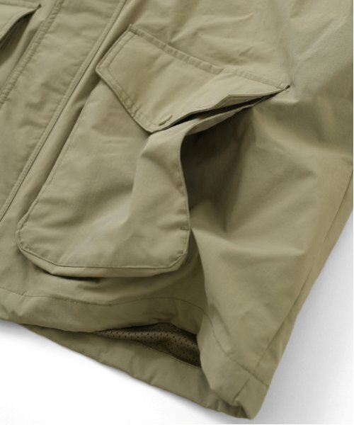 GLAZOS（グラソス）の「【大人向けサイズあり】【撥水・透湿】ナイロン・ジャケット（ブルゾン・キッズ・ブラック/カーキ・L/M/S/LL）」の9枚目の写真