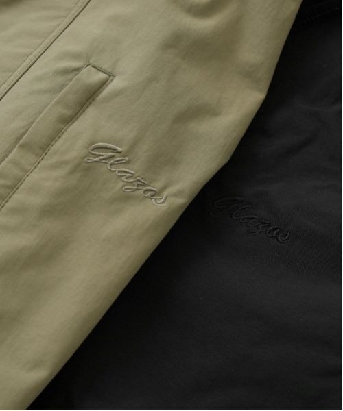 GLAZOS（グラソス）の「【大人向けサイズあり】【撥水・透湿】ナイロン・ジャケット（ブルゾン・キッズ・ブラック/カーキ・L/M/S/LL）」の13枚目の写真