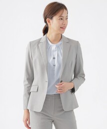 TRANS WORK（トランスワーク）の「【美シリーズ】【ウォッシャブル】【セットアップ対応】トリアセスビンモクロディテーラードジャケット（テーラードジャケット）」