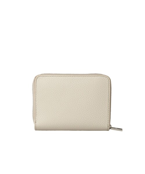 ピウメノ】二つ折り財布 ラウンドファスナー レザーウォレット 本革