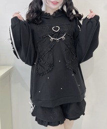 ROJITA リボンデザイン 裏毛 スエット ミニワンピース リボンデザイン裏毛スエットミニワンピース | Rlab store