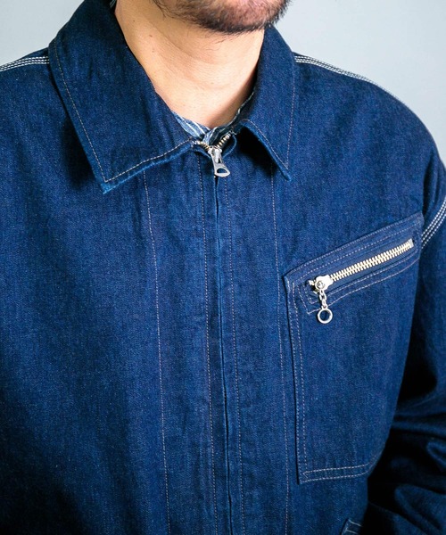 OMNIGOD（オムニゴッド）の「[OMNIGOD mens / オムニゴッド] ALEX MILL×OMNIGOD 10ozセルヴィッチデニム ミラージャケット（デニムジャケット・メンズ・ワンウォッシュ・S/M/L）」の9枚目の写真