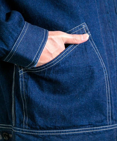 OMNIGOD（オムニゴッド）の「[OMNIGOD mens / オムニゴッド] ALEX MILL×OMNIGOD 10ozセルヴィッチデニム ミラージャケット（デニムジャケット・メンズ・ワンウォッシュ・S/M/L）」の11枚目の写真