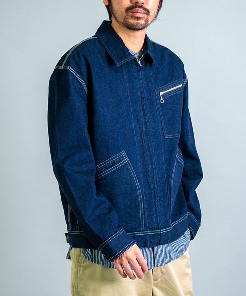 OMNIGOD（オムニゴッド）の「[OMNIGOD mens / オムニゴッド] ALEX MILL×OMNIGOD 10ozセルヴィッチデニム ミラージャケット（デニムジャケット・メンズ・ワンウォッシュ・S/M/L）」の3枚目の写真