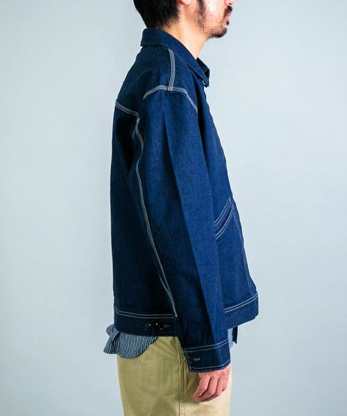 OMNIGOD（オムニゴッド）の「[OMNIGOD mens / オムニゴッド] ALEX MILL×OMNIGOD 10ozセルヴィッチデニム ミラージャケット（デニムジャケット・メンズ・ワンウォッシュ・S/M/L）」の7枚目の写真