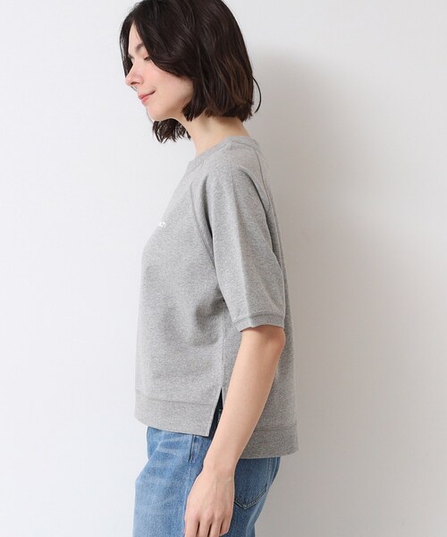 セール】【洗える】クロップド丈ロゴ半袖カットソー（S～L）（T