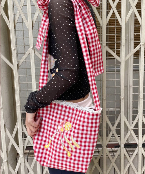 Oriens JOURNAL STANDARD（オリエンス ジャーナルスタンダード）の「【Ema gaspar×Oriens】COLLAB バッグ（ハンドバッグ・レディース・レッド/ブラック・FREE）」の11枚目の写真