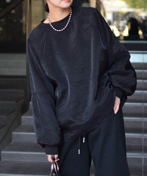 Marient(マリエント)の「シアーレイヤードポンチPO(Tシャツ/カットソー・レディース・アイボリー/ブラック・FREE)」の1枚目の写真