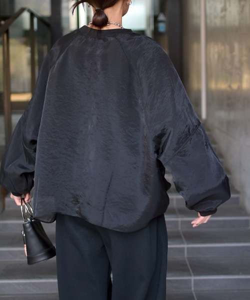 Marient(マリエント)の「シアーレイヤードポンチPO(Tシャツ/カットソー・レディース・アイボリー/ブラック・FREE)」の5枚目の写真