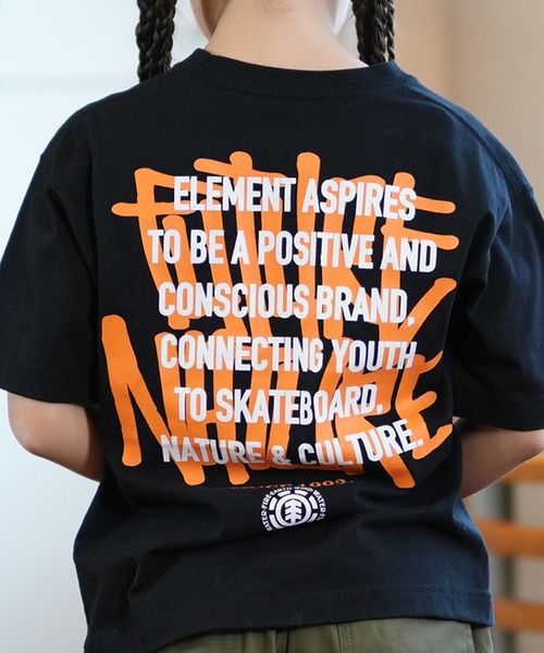 ELEMENT（エレメント）の「ELEMENT/エレメント LAYER TAGGING SS YOUTH キッズ Tシャツ BF025-232（Tシャツ/カットソー・キッズ・ホワイト×ブルー/ブラック×イエロー/ブルー系その他・160cm/130cm/140cm/150cm）」の15枚目の写真