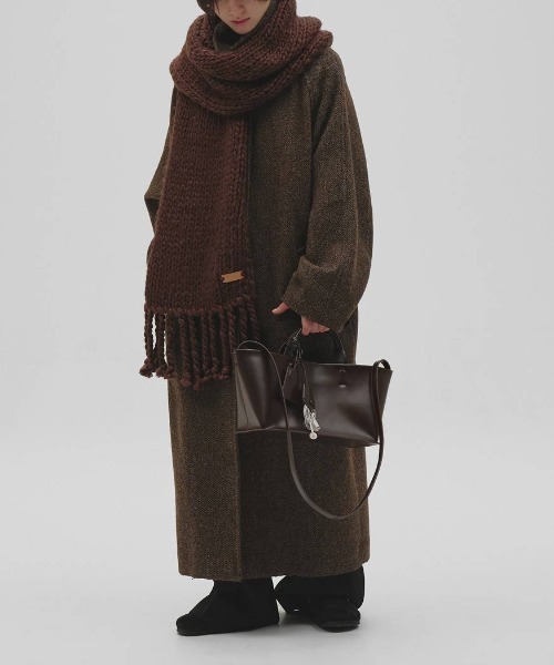 TODAYFUL(トゥデイフル)の「TODAYFUL Useful Leather Bag ユースフルレザーバッグ(M)/12521011(ハンドバッグ・レディース・ブラック/ダークブラウン・ONE SIZE)」の9枚目の写真