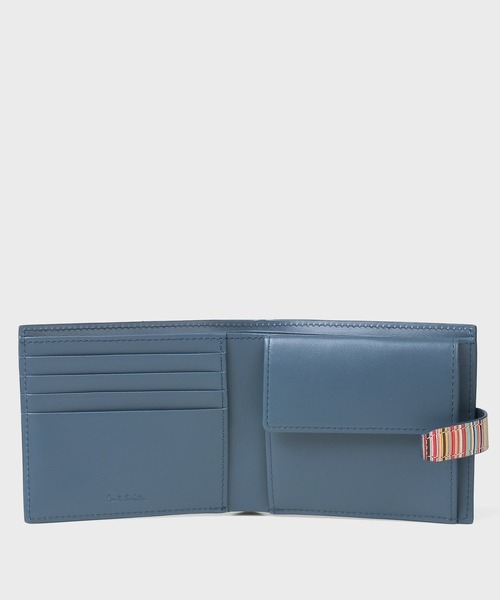 シグネチャーストライプタブ SS25 2つ折り財布【553409 P060